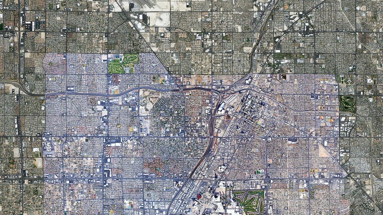 Satellite image of Las Vegas
