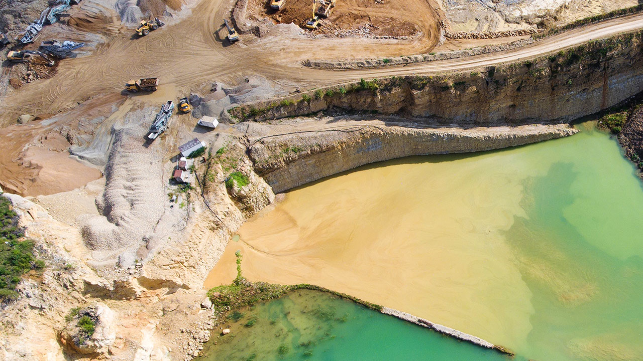 Quarry excavation site