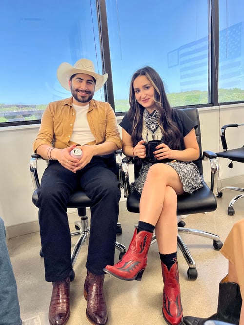 Striveworks' team members wear their western gear to the office