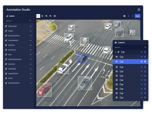 Annotating cars in the Chariot UI